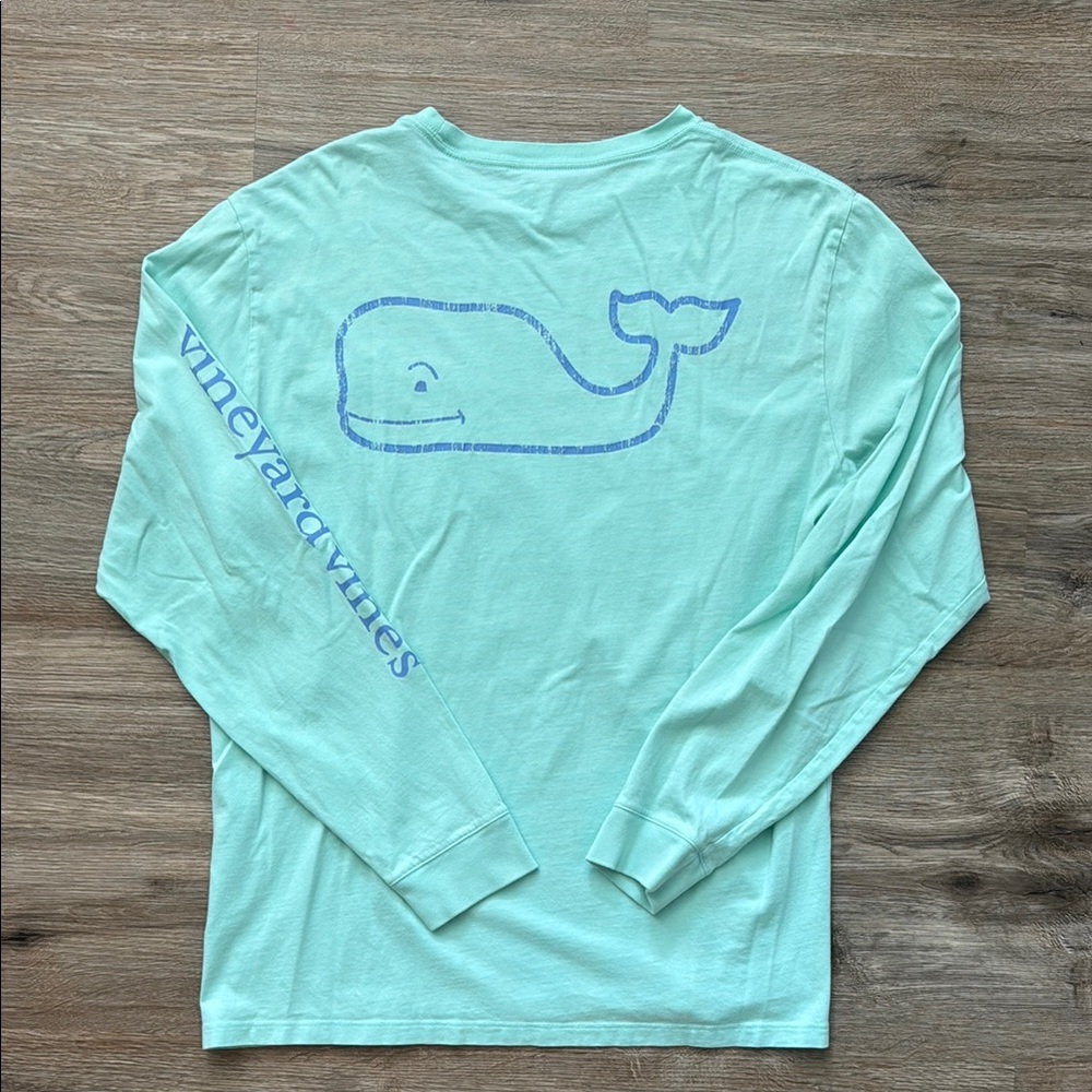 Vineyard Vines Seafoam Long Sleeve Tee